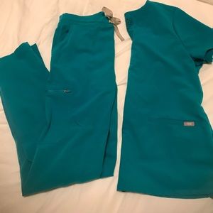 Figs scrubs set- Teal
